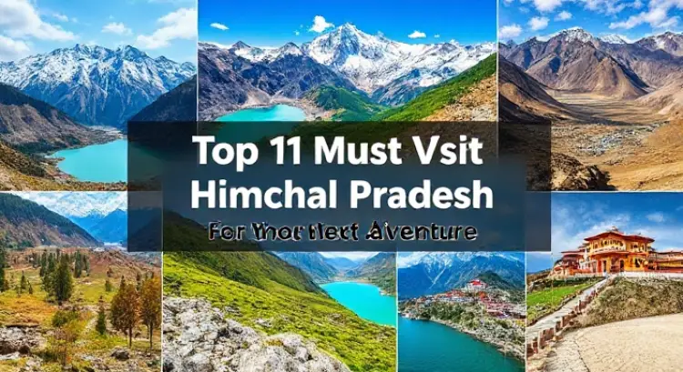 Top 11 Must-Visit Tourist Places in Himachal Pradesh for Your Next Adventure